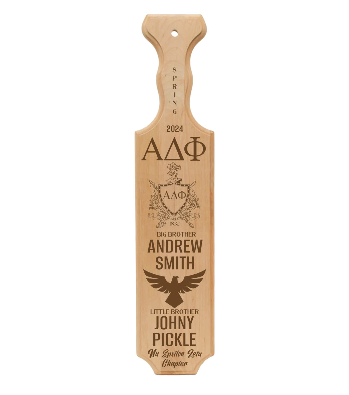 Custom outlet Greek Paddle